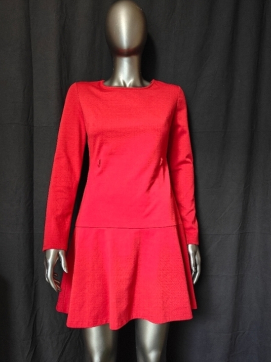 Merona Dresses & Skirts - Women’s Red Long-Sleeve Fit & Flare Dress